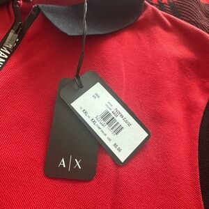 Armani Exchange Red Polo Shirt
